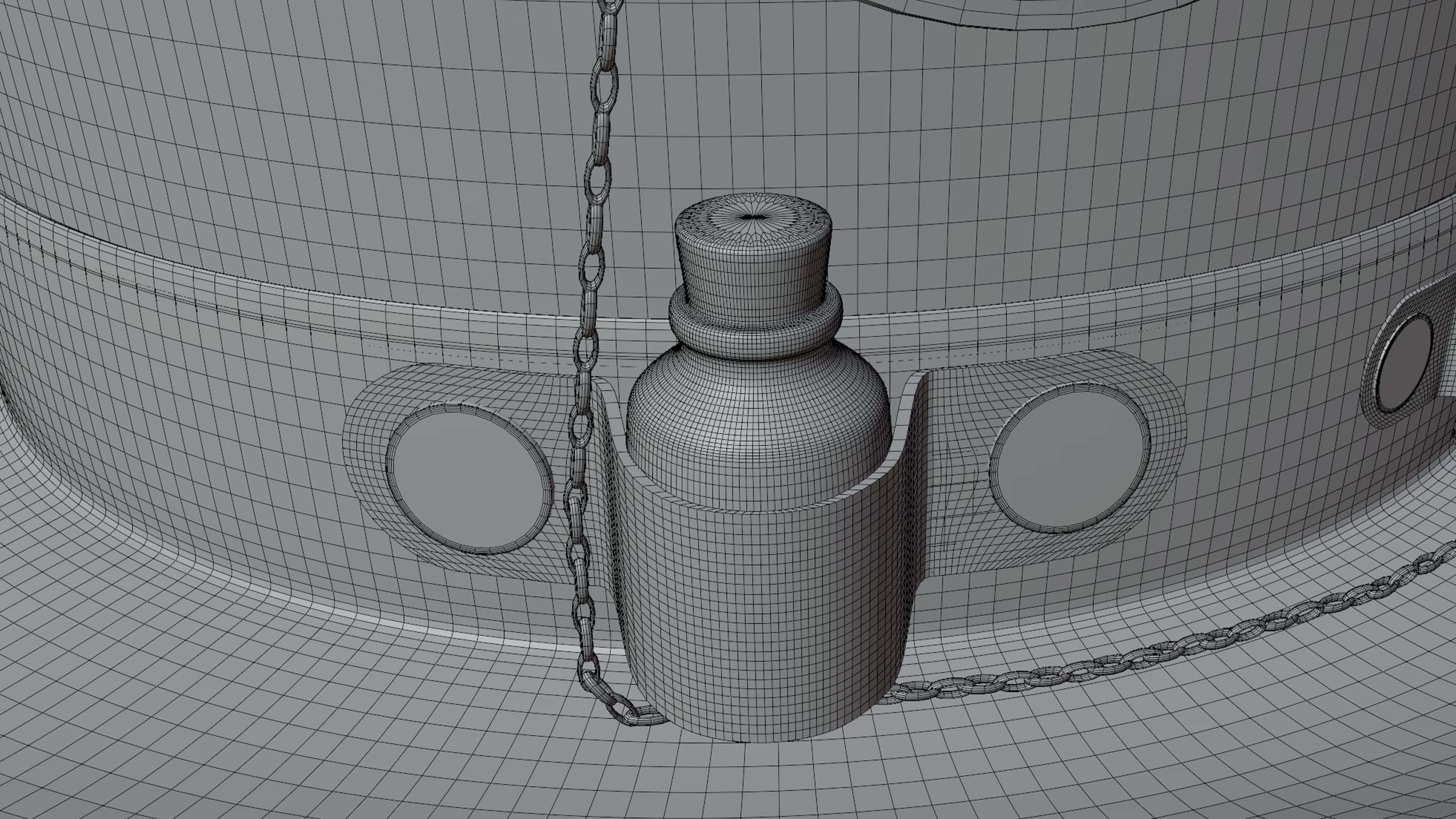 Top Hat Bullet Steampunk Low-poly 3D model_23