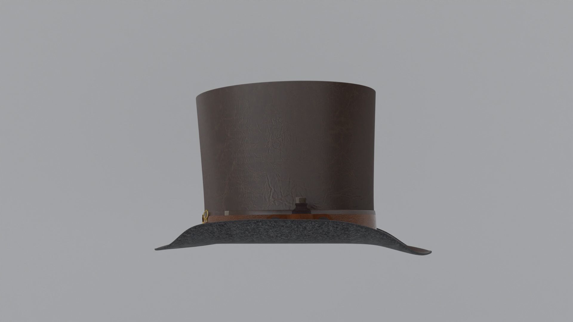 Top Hat Bullet Steampunk Low-poly 3D model_3