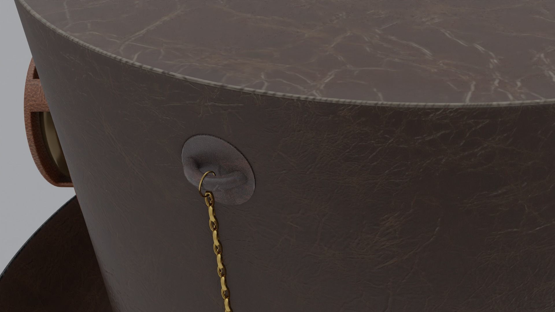 Top Hat Bullet Steampunk Low-poly 3D model_11