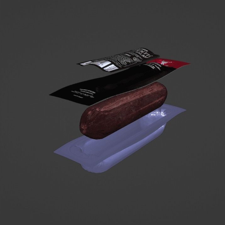 Dry Salami 3D model_6
