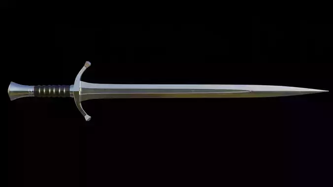 Medieval sword Free 3D model