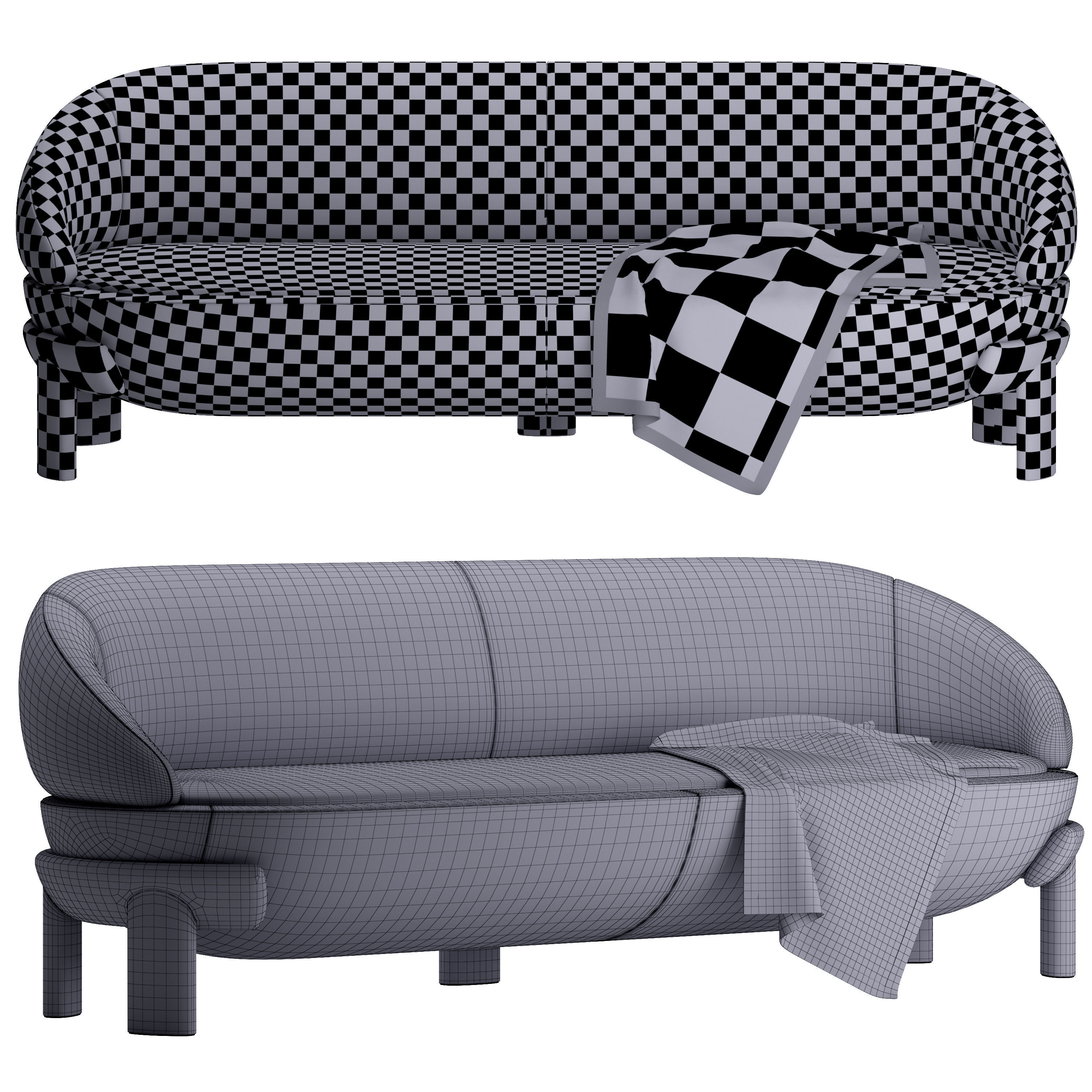 sofa Bagatelle Biais BY MAXIME BOUTILLIER 3D model_3