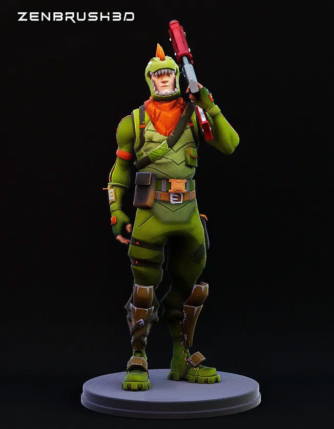 Jonessy skin Rex   Fortnite  3D print model_1