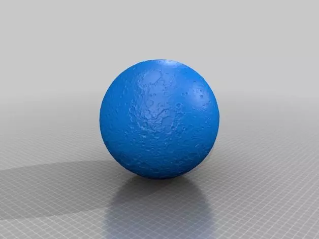 THE MOON egg 3D print model_0