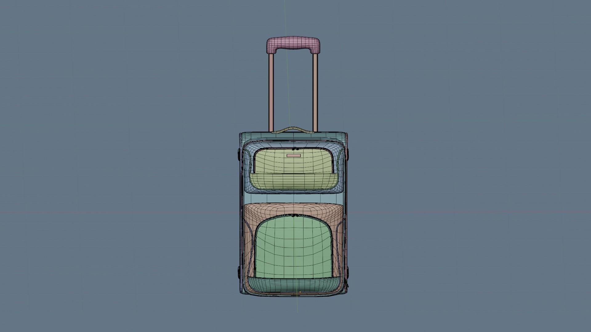 Simple Modern Suitcase 3D model_8