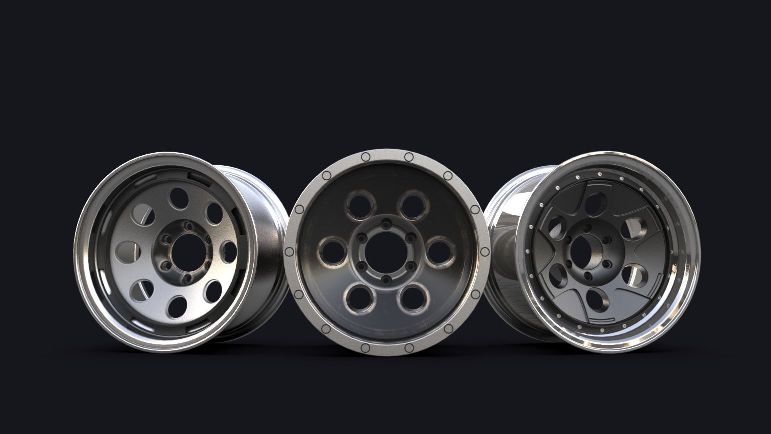 Steelie Wheel Series 1 3D model_11