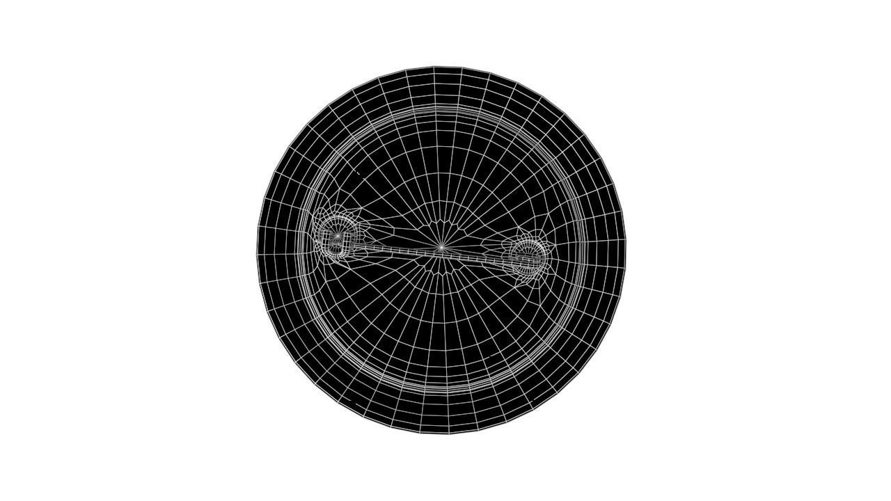 Pin Buttons 27 North Korea Flag Low-poly 3D model_6