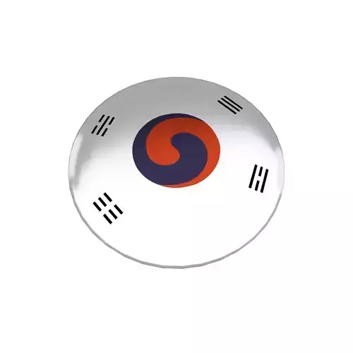 Pin Buttons 29 Korea 1882 Flag