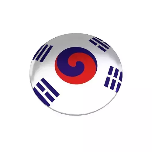 Pin Buttons 32 Korea 1899 Flag