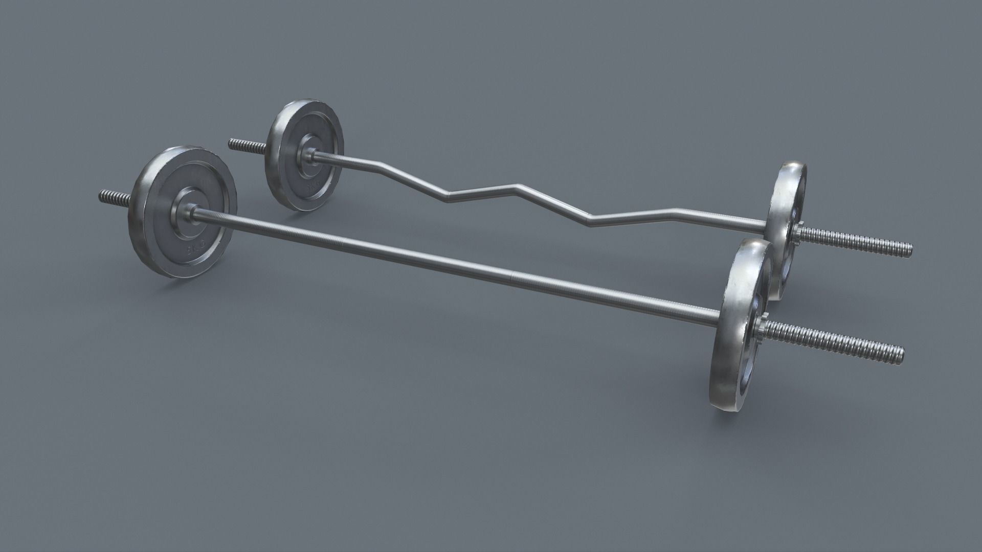 PBR Gym Fitness Equipment - Mega Pack 3D Model Collection_42