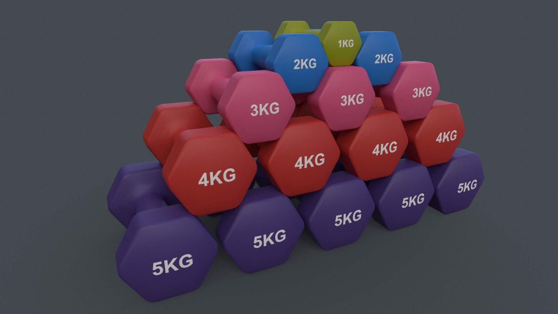 PBR Gym Fitness Equipment - Mega Pack 3D Model Collection_119