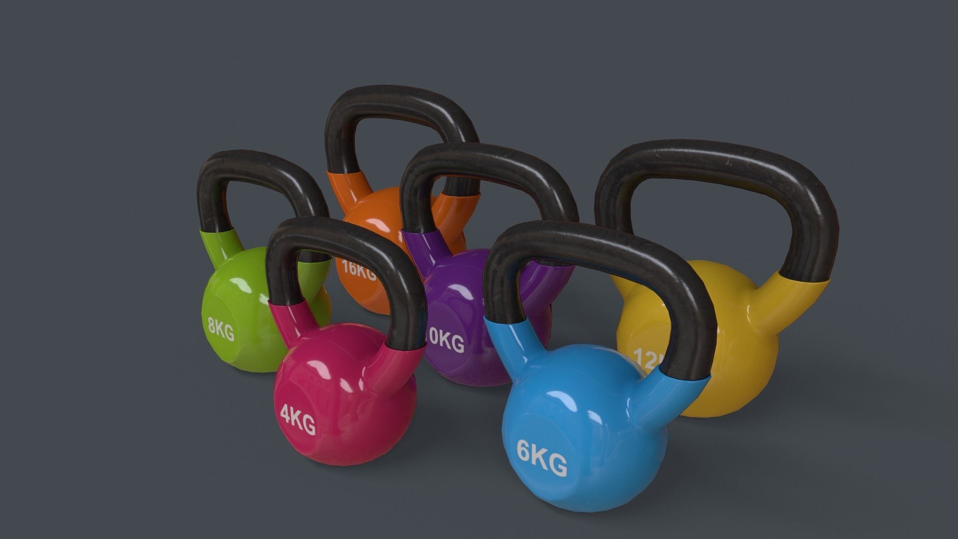 PBR Gym Fitness Equipment - Mega Pack 3D Model Collection_120