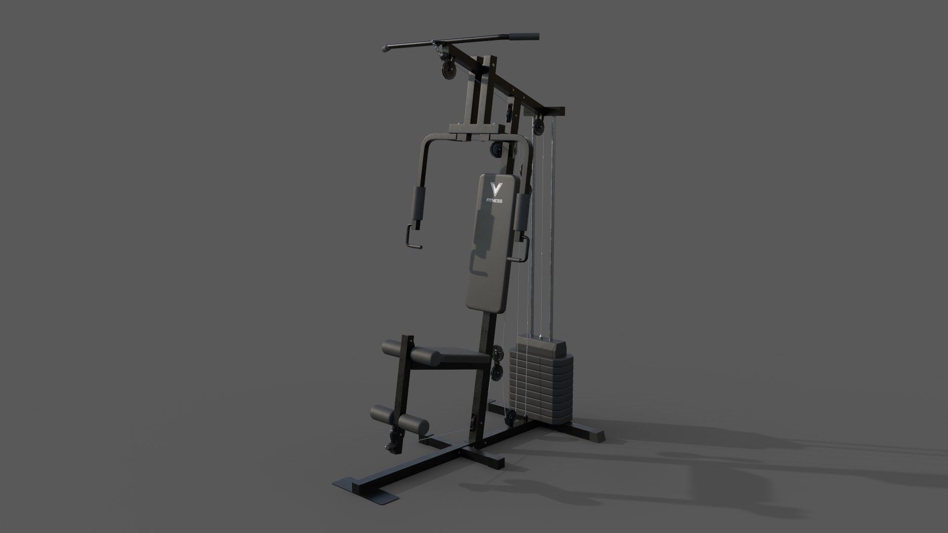 PBR Gym Fitness Equipment - Mega Pack 3D Model Collection_39