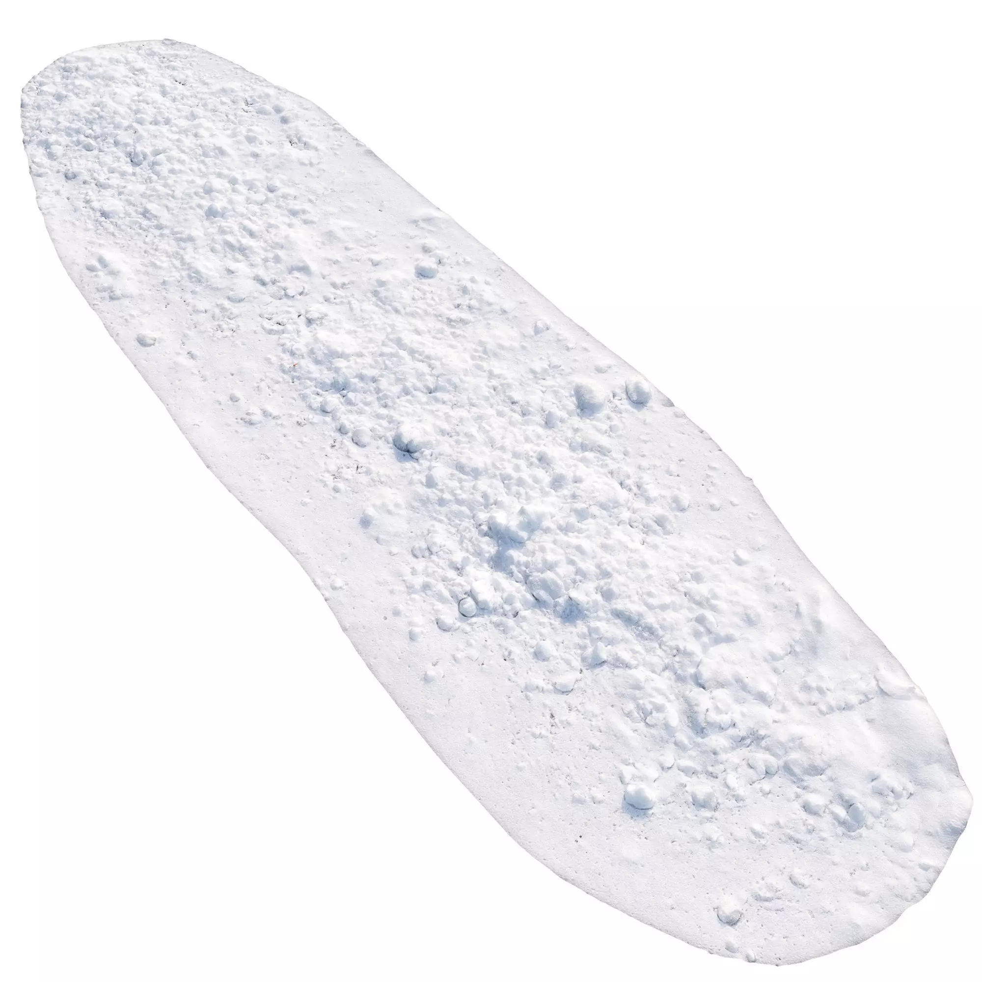 Small pieces of snow 3D model_0