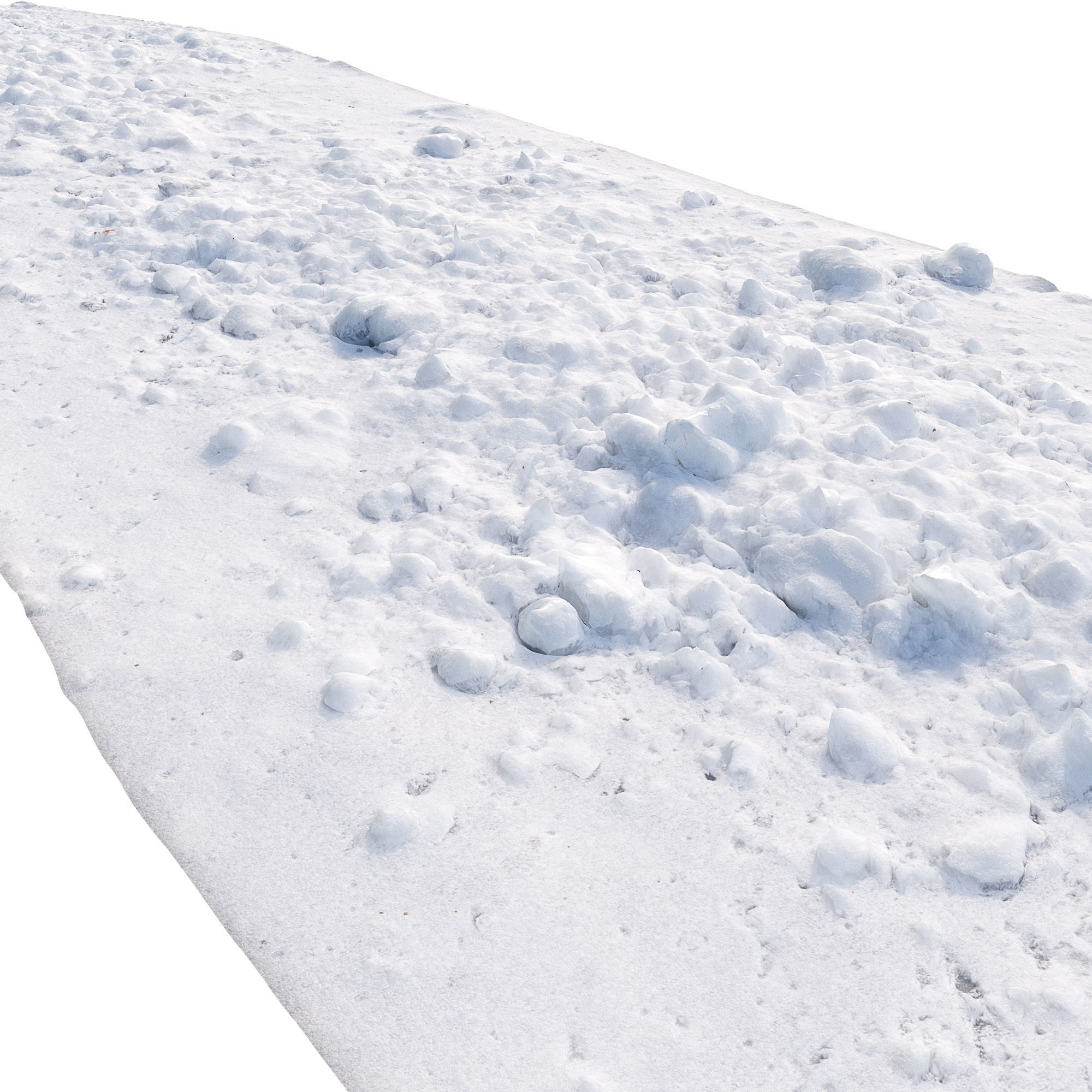 Small pieces of snow 3D model_1