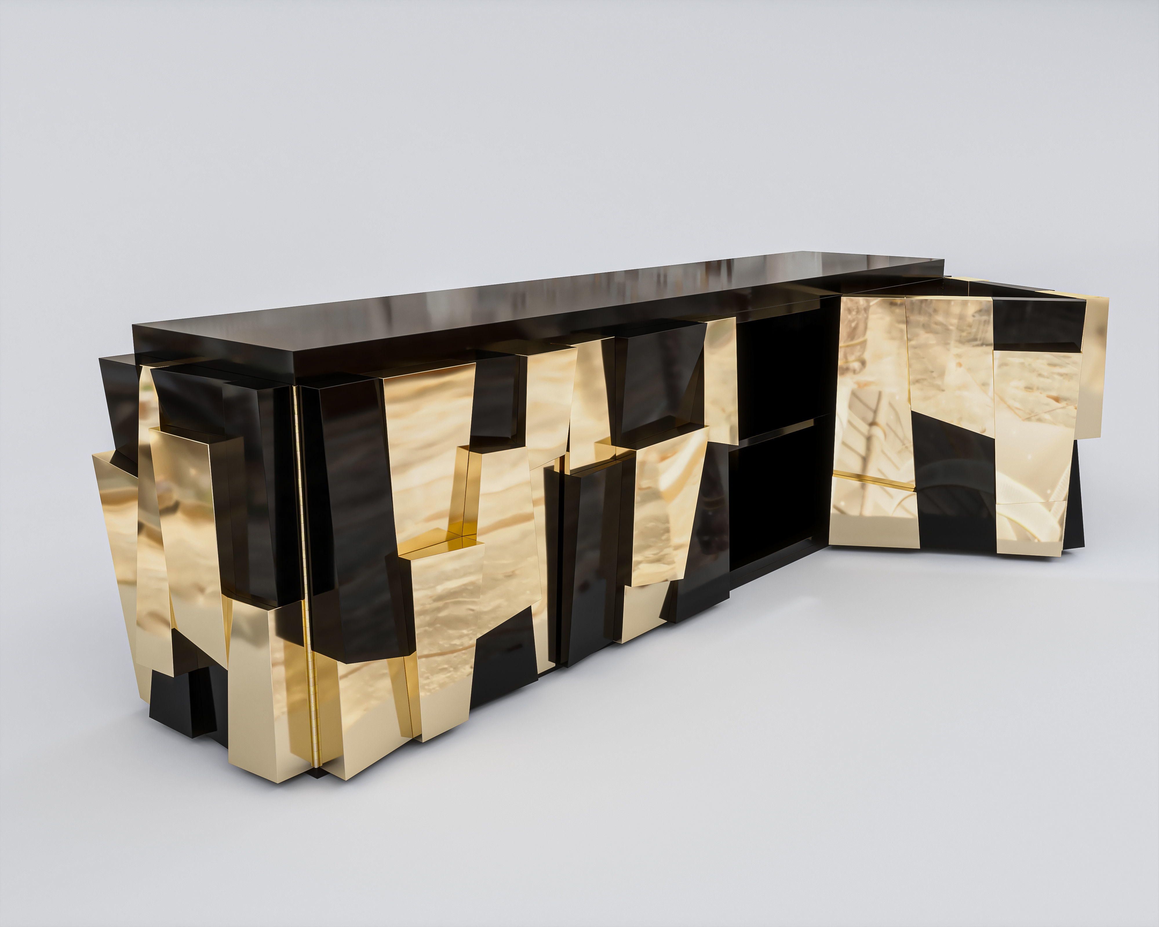 Faceted Console 3D model_1