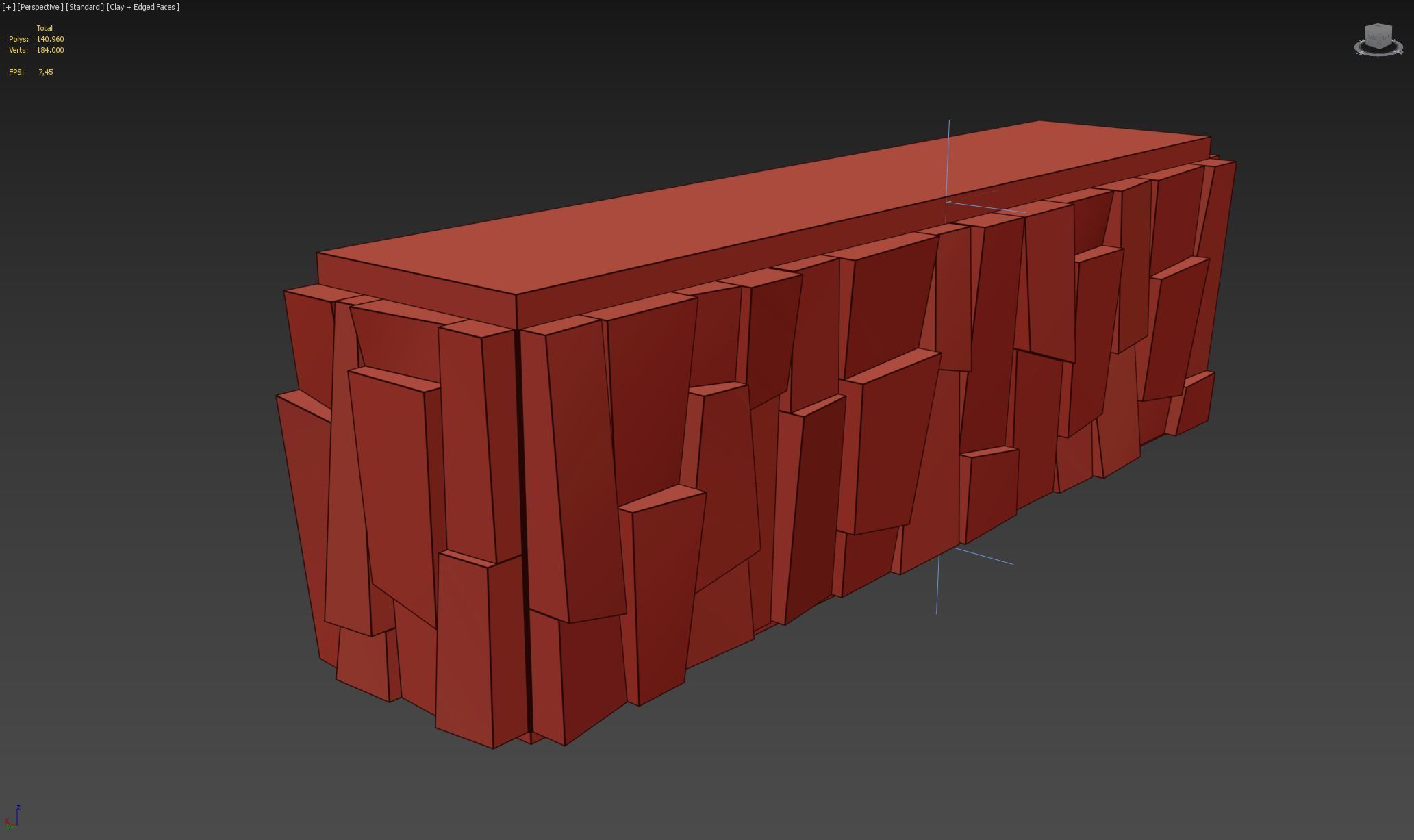 Faceted Console 3D model_6