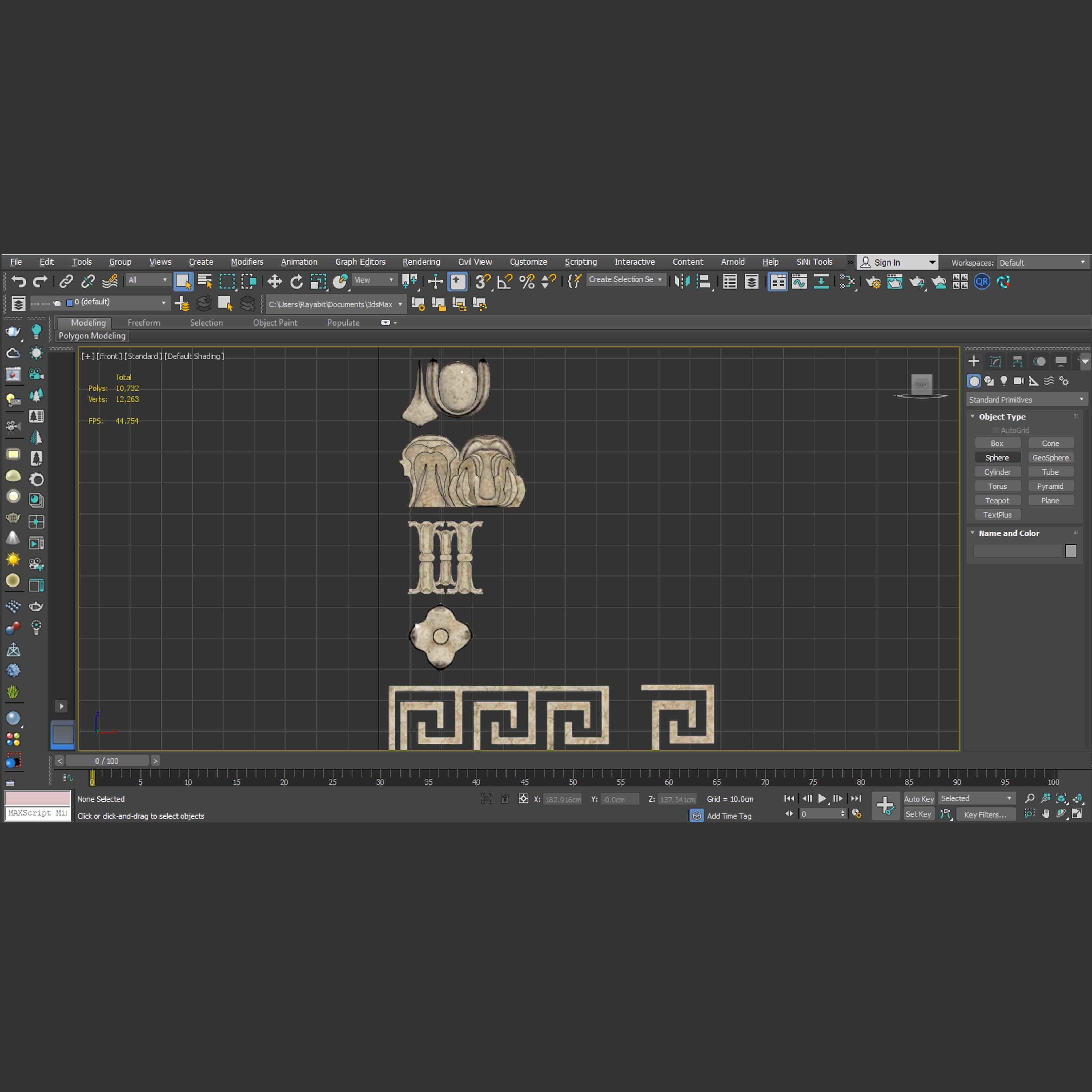 Sahra Ornament Modeling -04 3D model_6