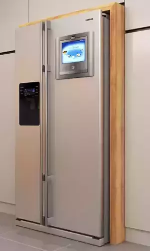 refrigerator with digital display