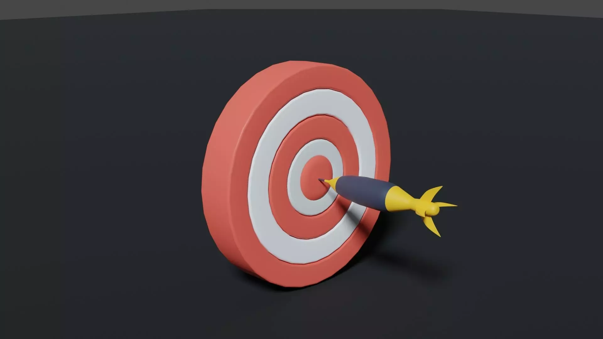 target and arrow 3D model_0