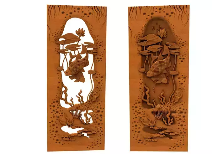 3D Model STL Carved Door