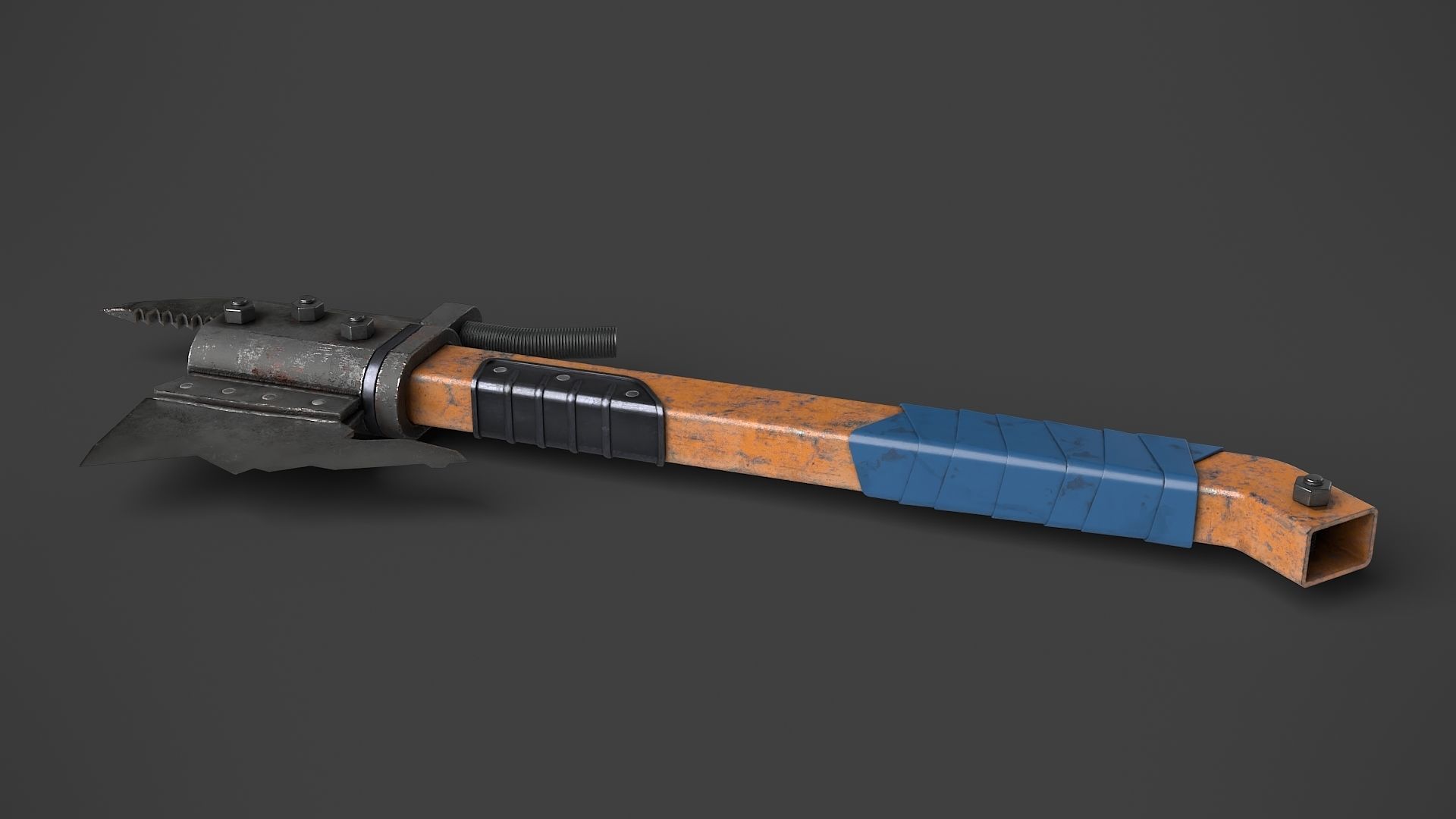 Modifiable Strike Weapon 21 Low-poly 3D model_5