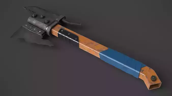 Modifiable Strike Weapon 21 Low-poly 3D model