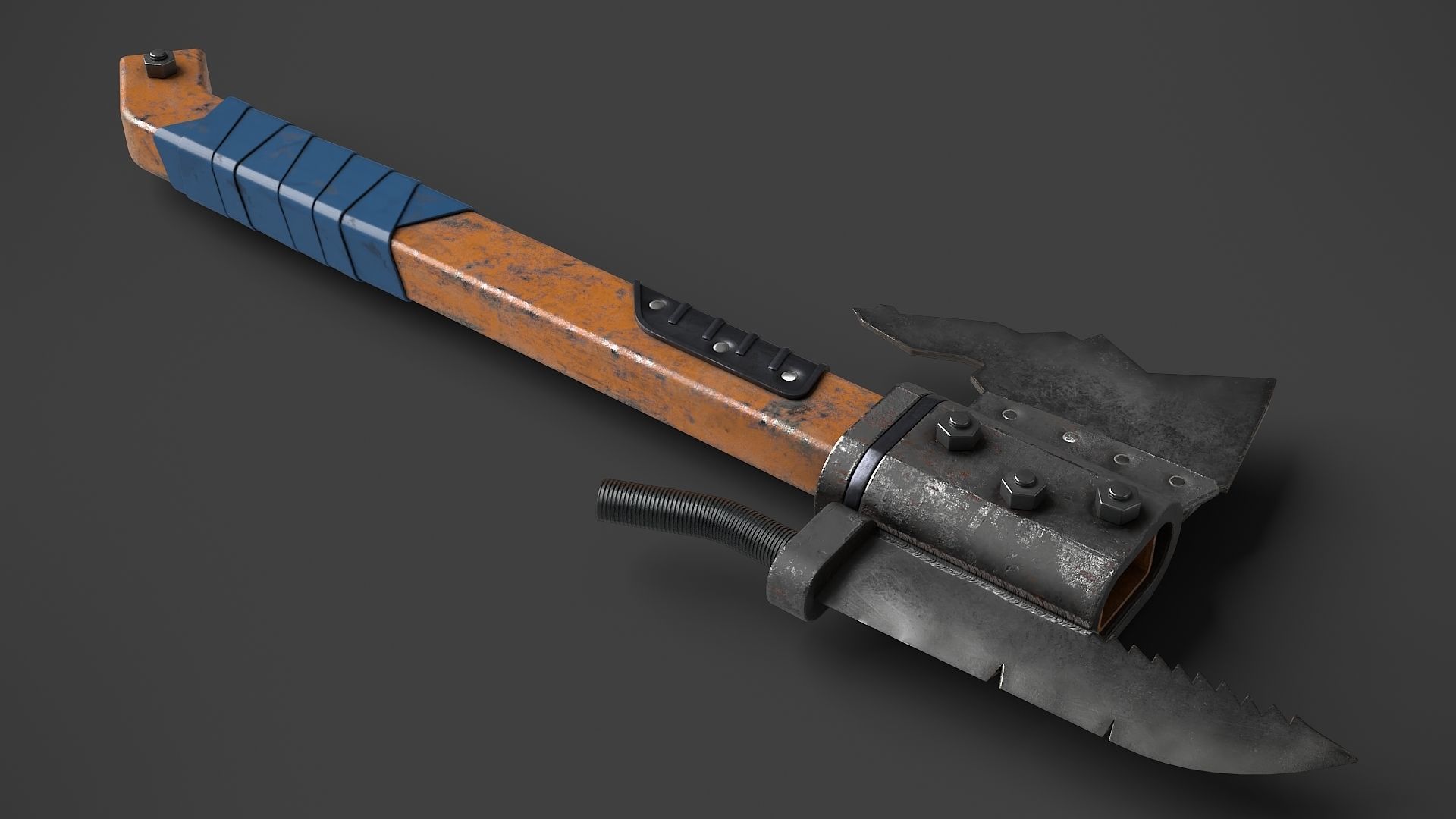 Modifiable Strike Weapon 21 Low-poly 3D model_1