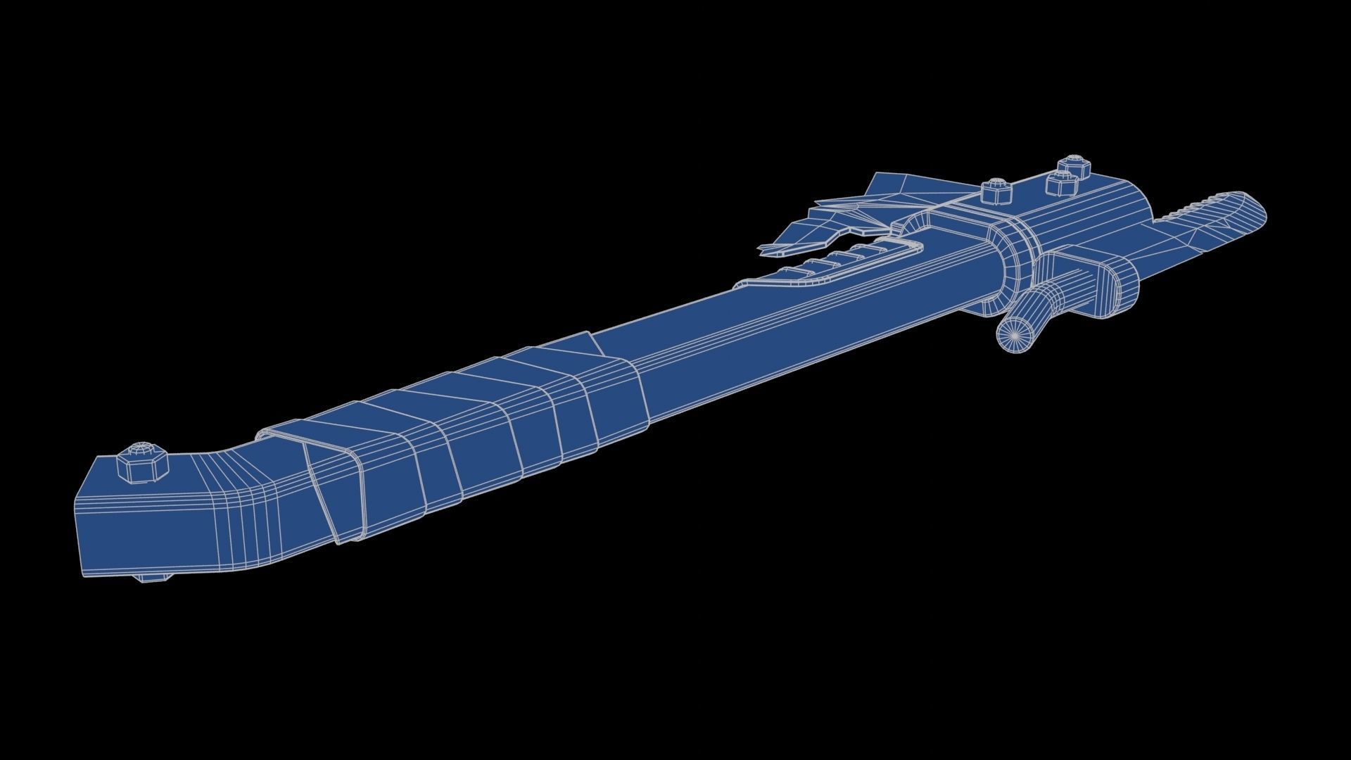 Modifiable Strike Weapon 21 Low-poly 3D model_26
