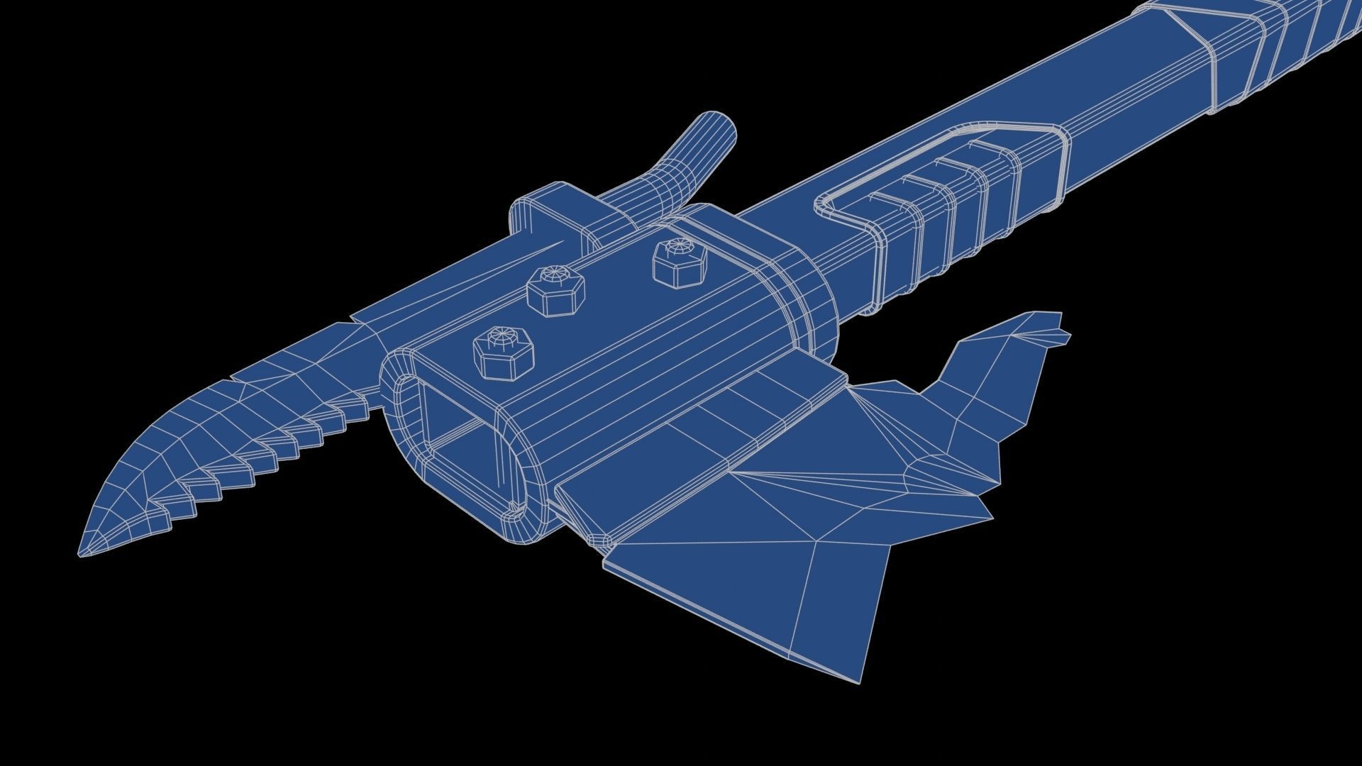 Modifiable Strike Weapon 21 Low-poly 3D model_28