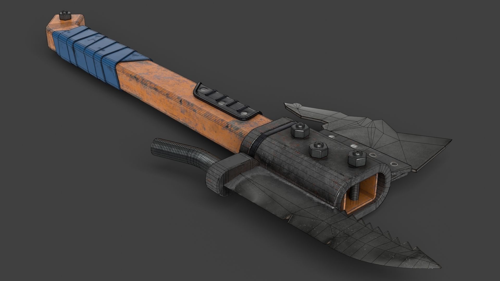 Modifiable Strike Weapon 21 Low-poly 3D model_14