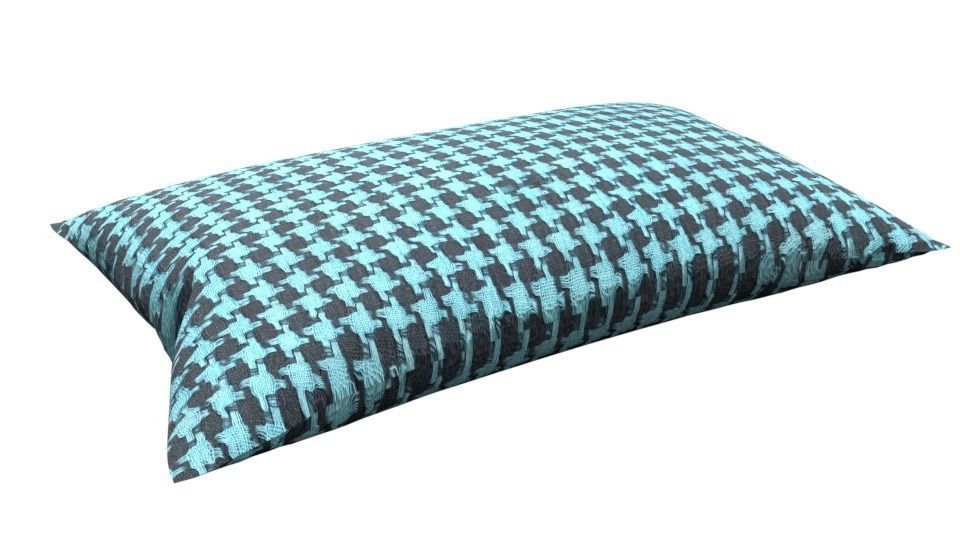 Pillow houndstooth Free 3D model_2