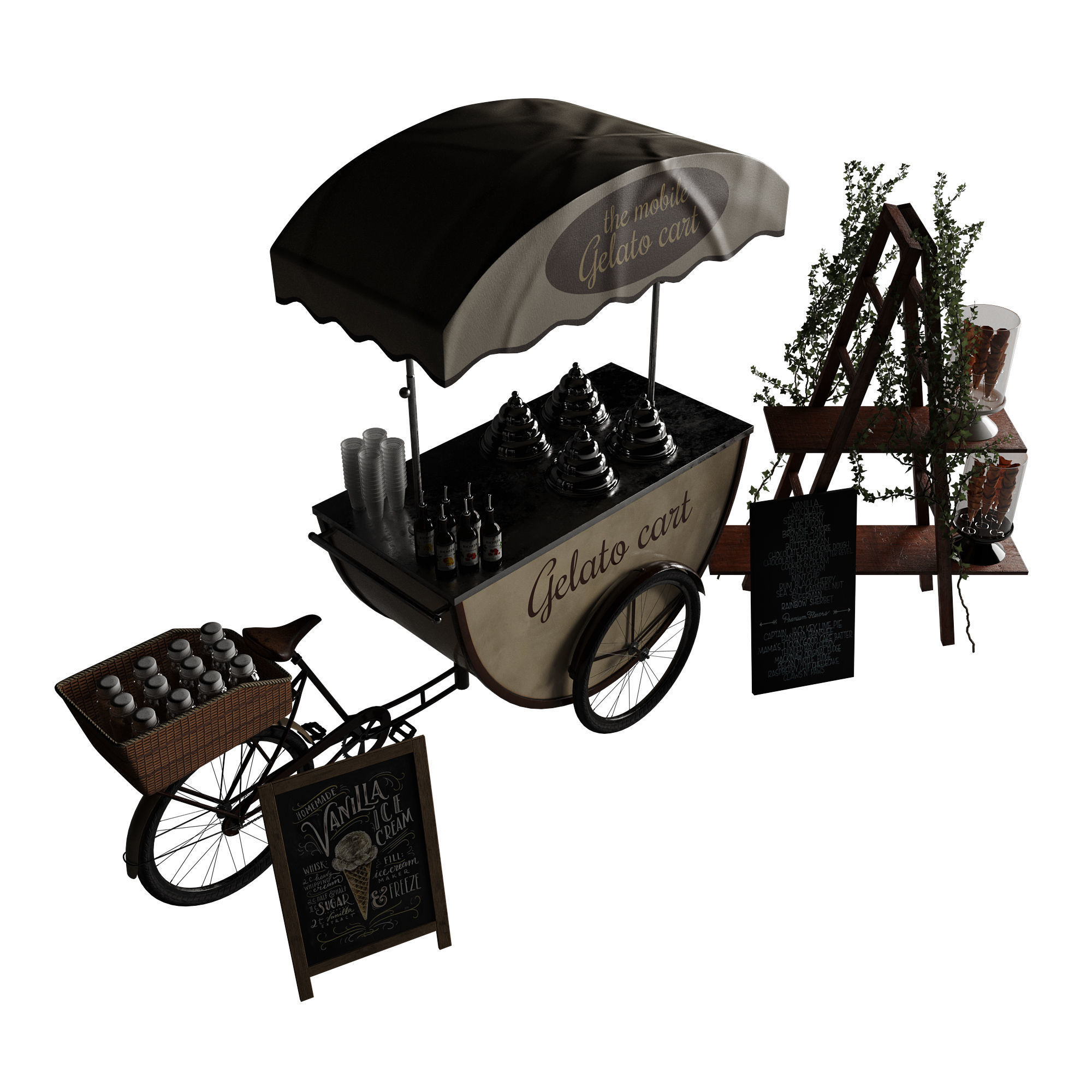 Ice cream bicycle 3 3D model_33