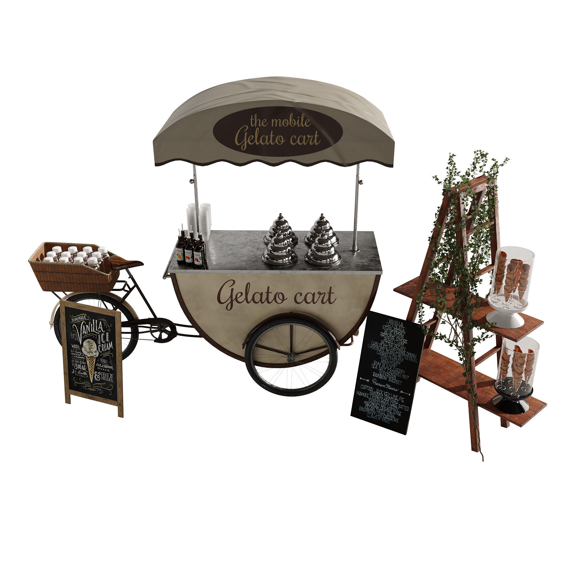 Ice cream bicycle 3 3D model_5