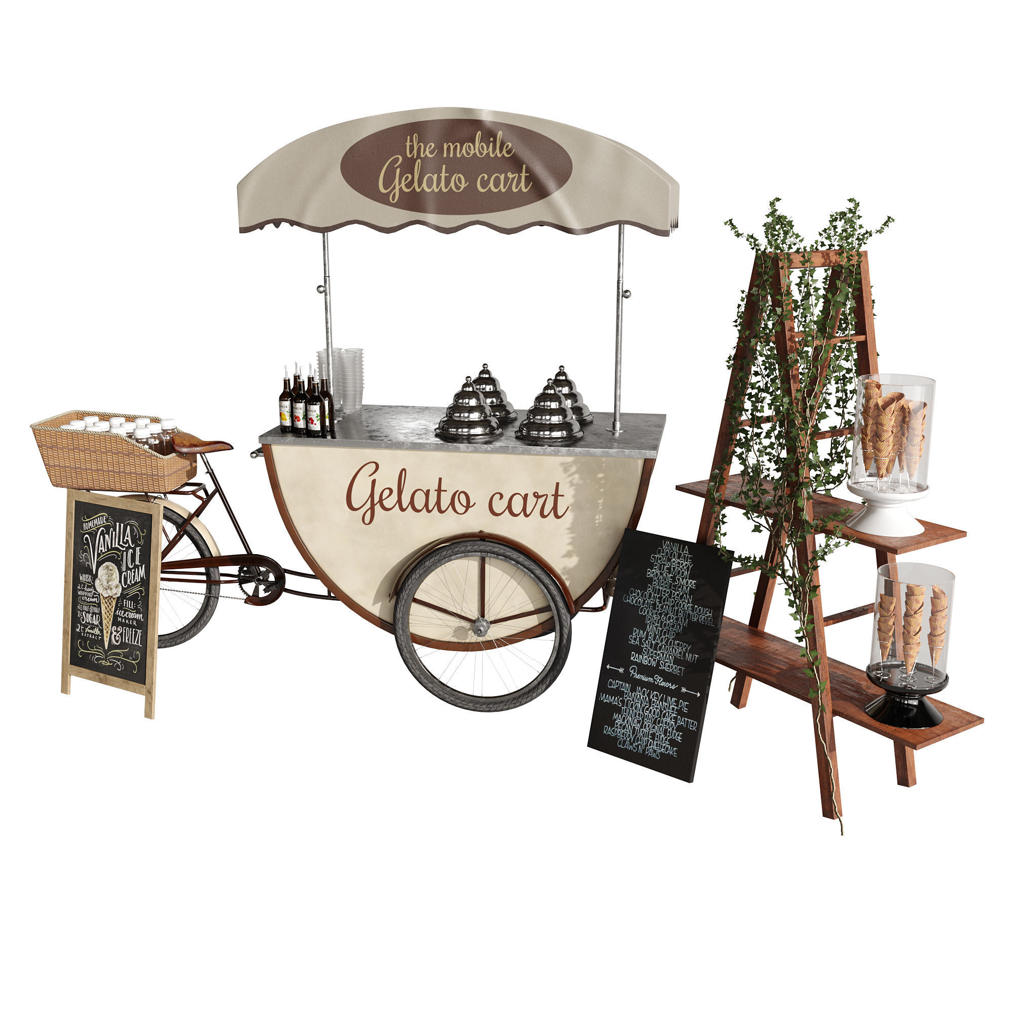 Ice cream bicycle 3 3D model_13