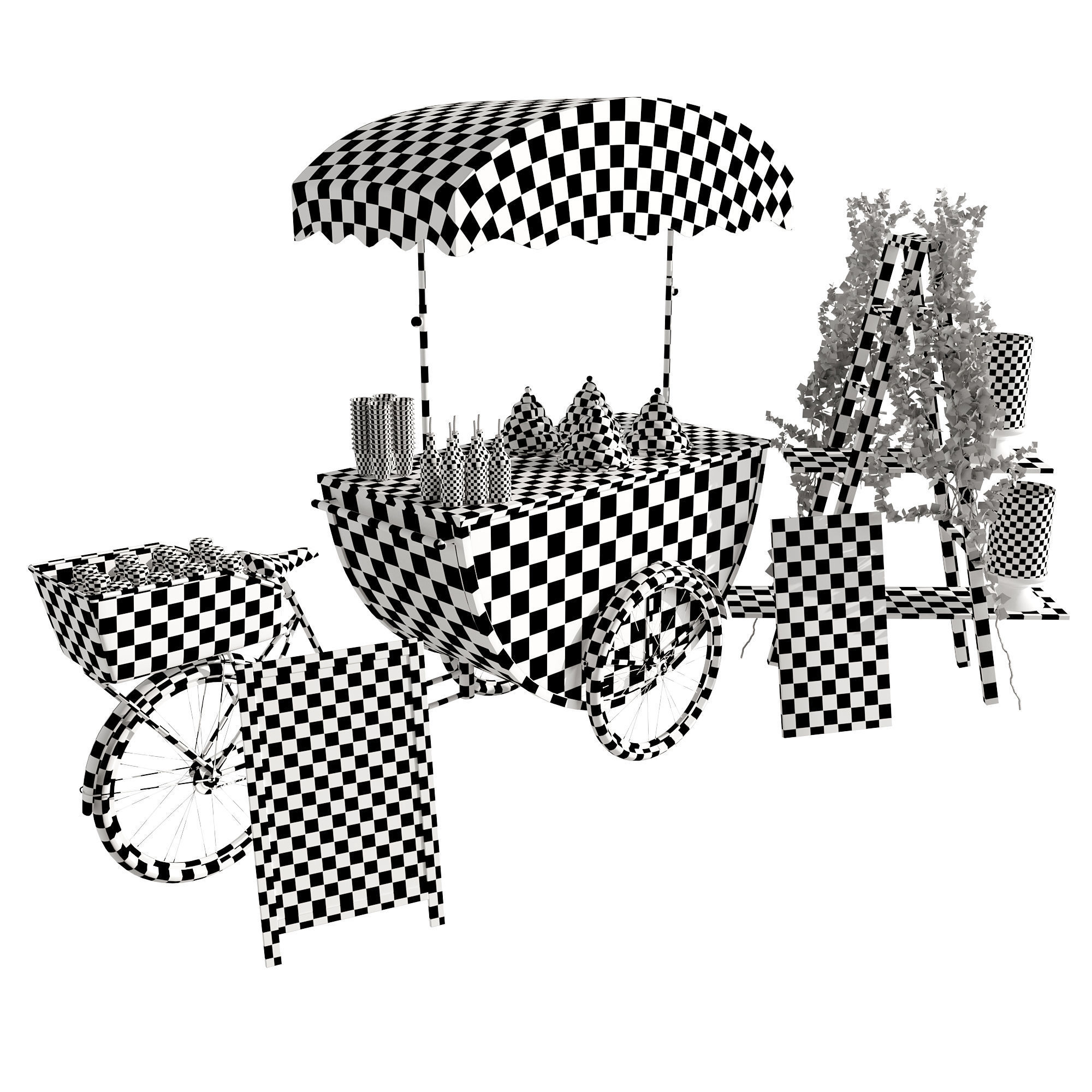 Ice cream bicycle 3 3D model_20