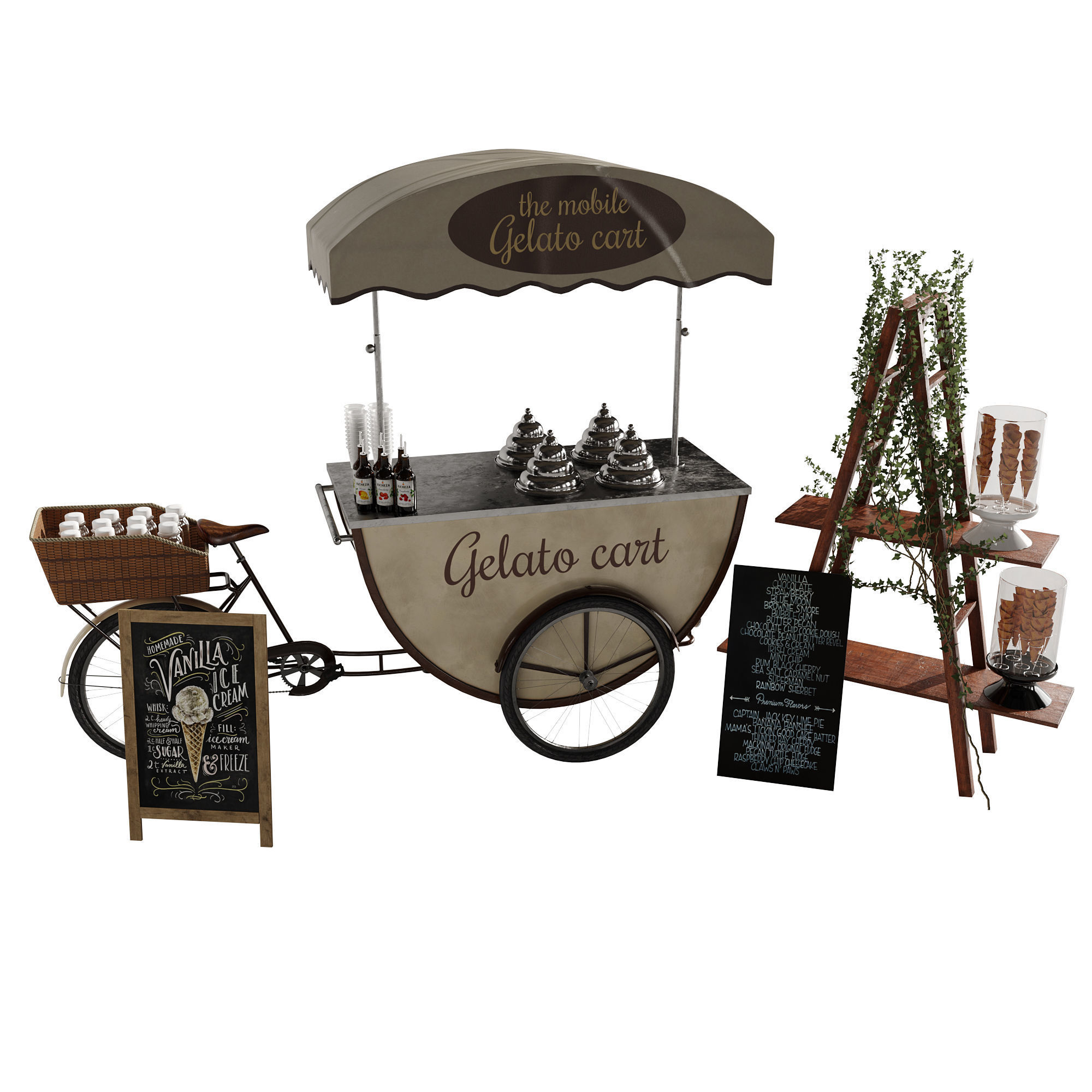 Ice cream bicycle 3 3D model_7