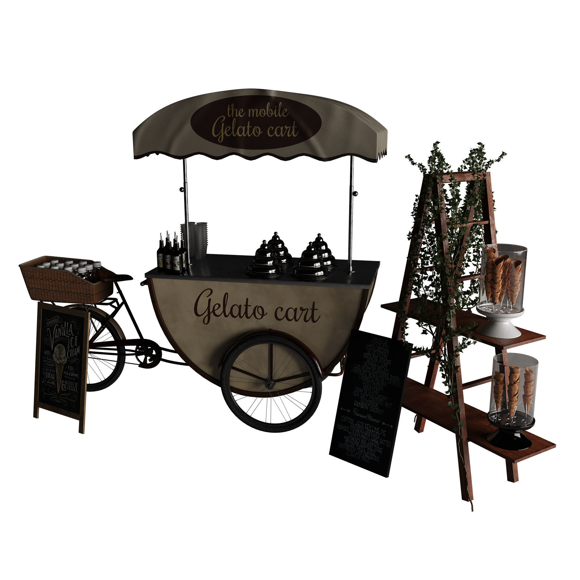 Ice cream bicycle 3 3D model_35