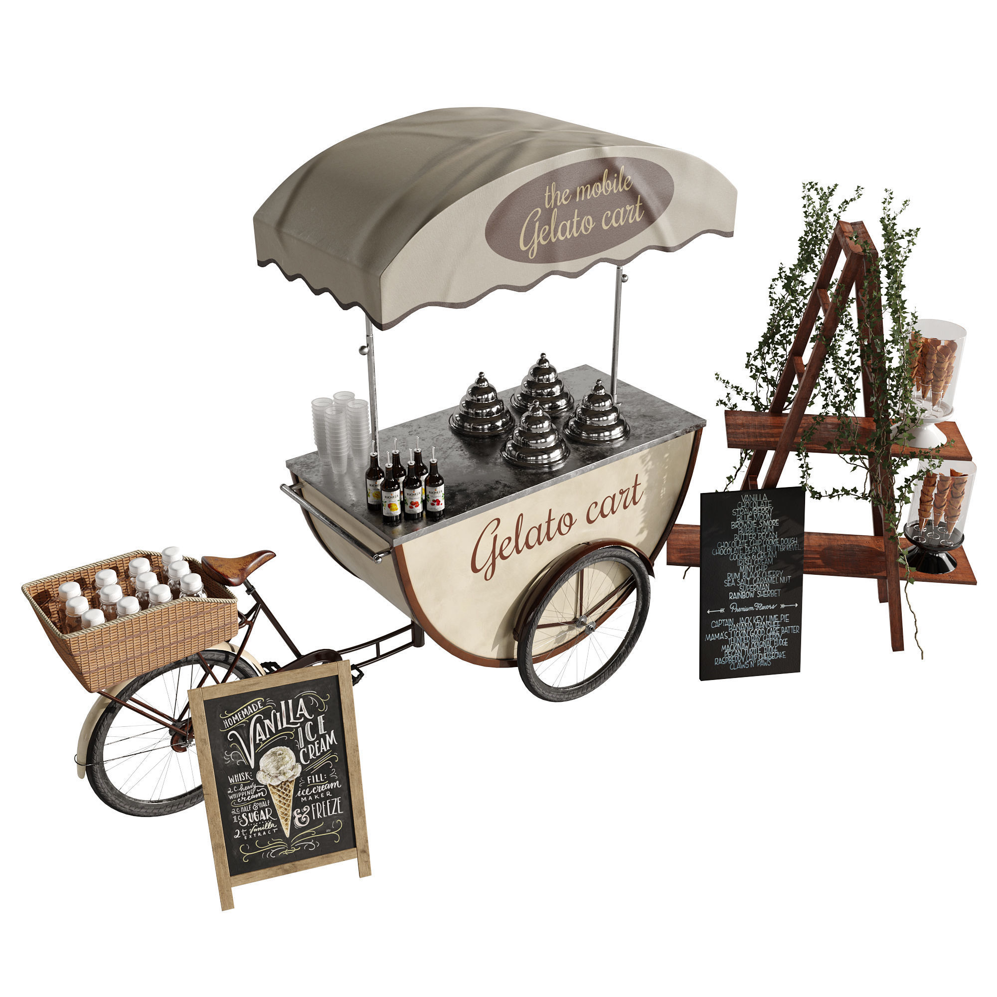 Ice cream bicycle 3 3D model_14