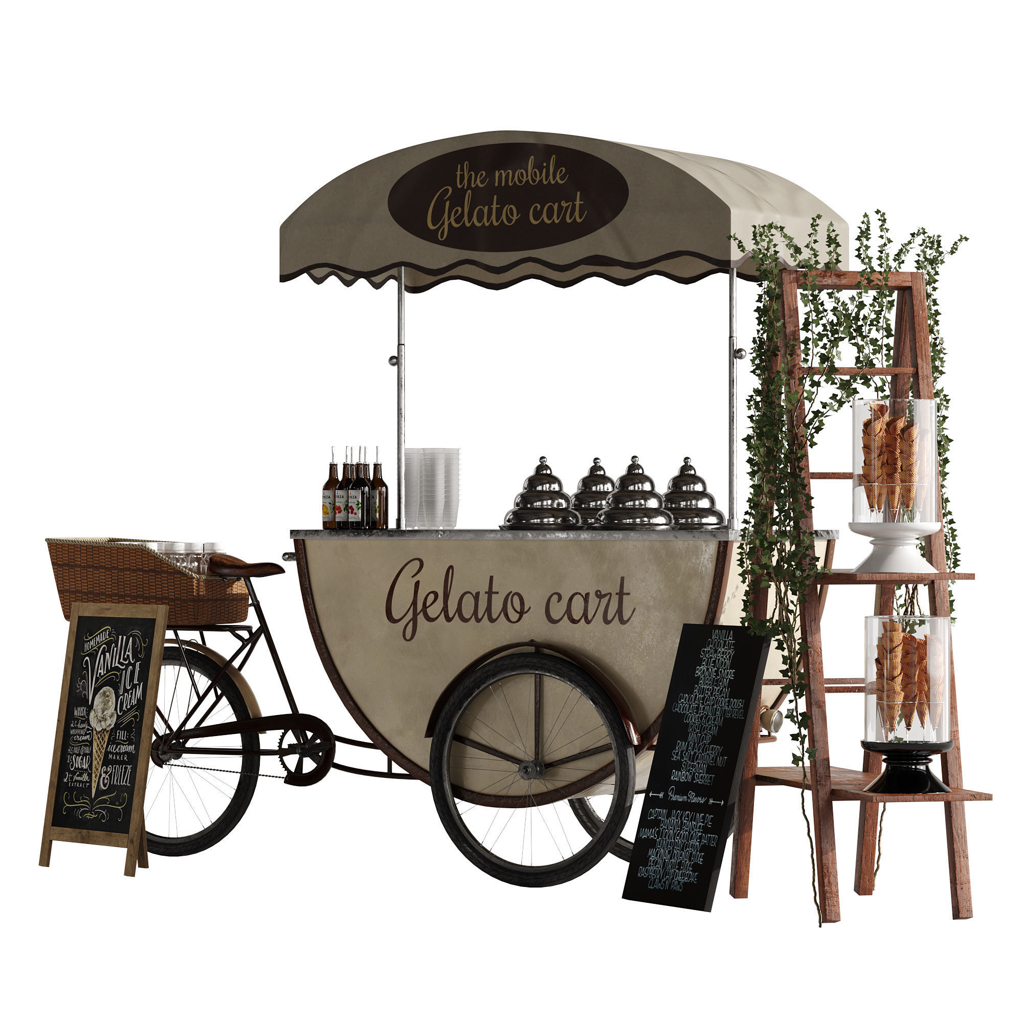 Ice cream bicycle 3 3D model_29