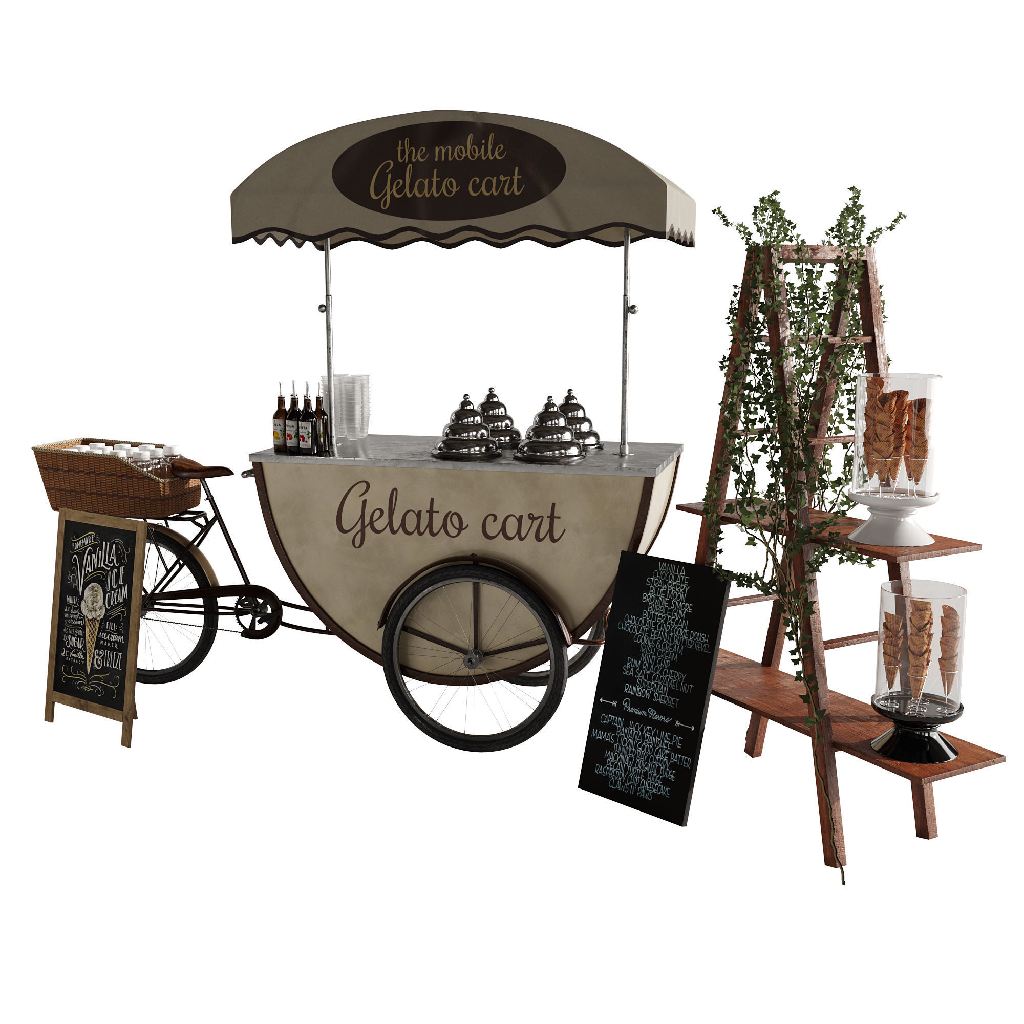 Ice cream bicycle 3 3D model_8