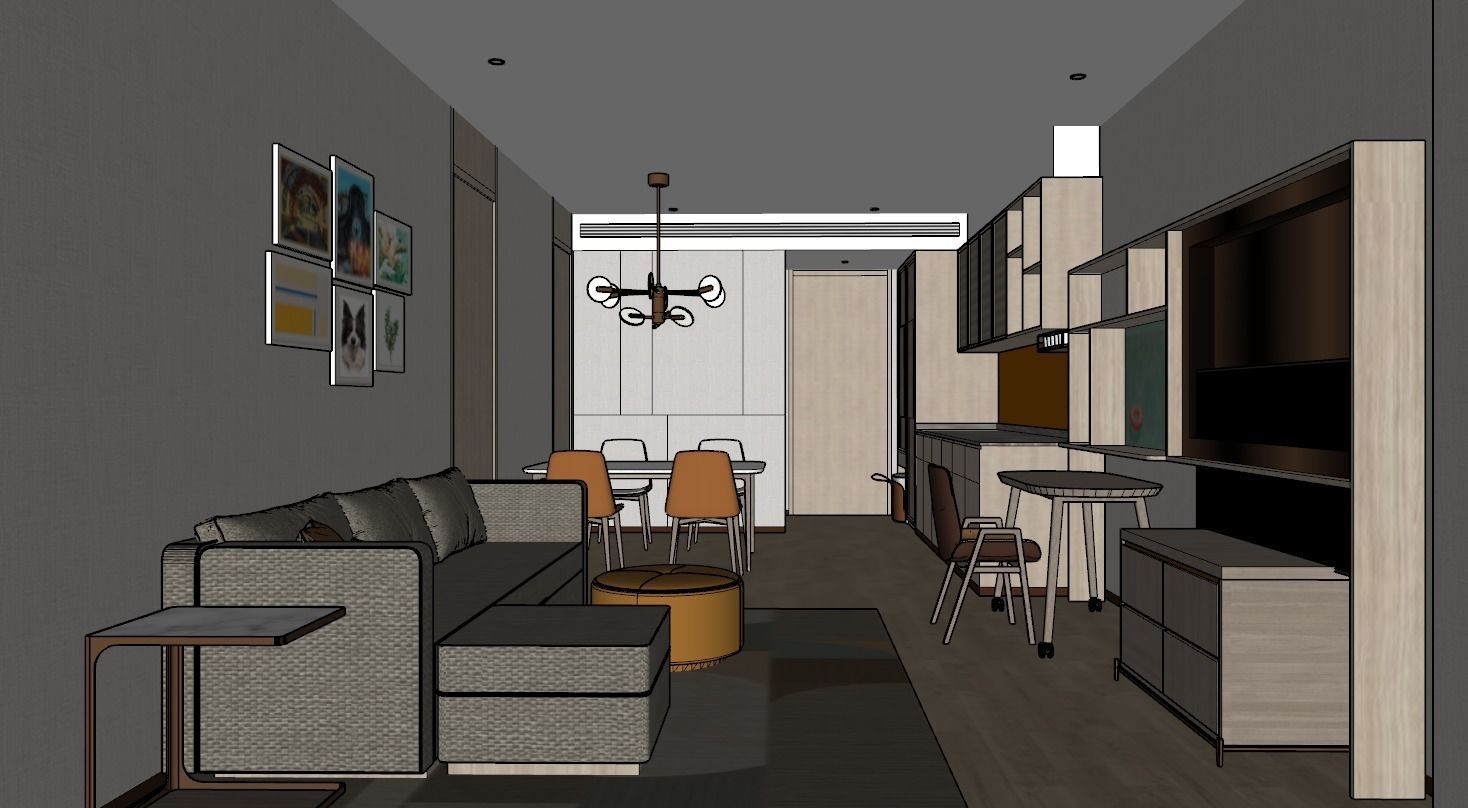 Home2 Suites by Hilton suite 3D model_2