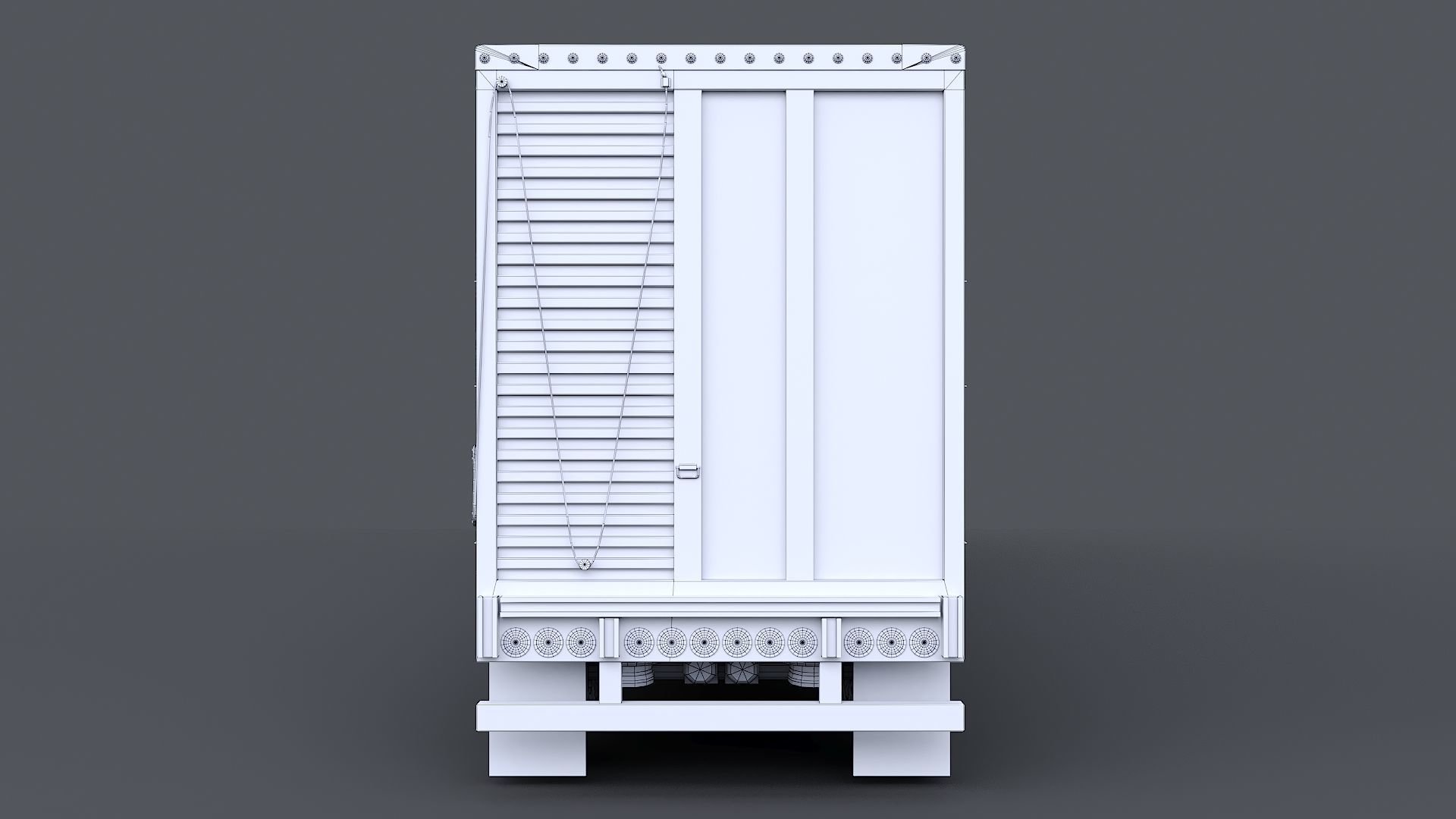 Livestock Semi Trailer  Low-poly 3D model_19
