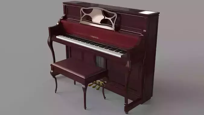 Yamaha Upright Piano M3 Series 3D model