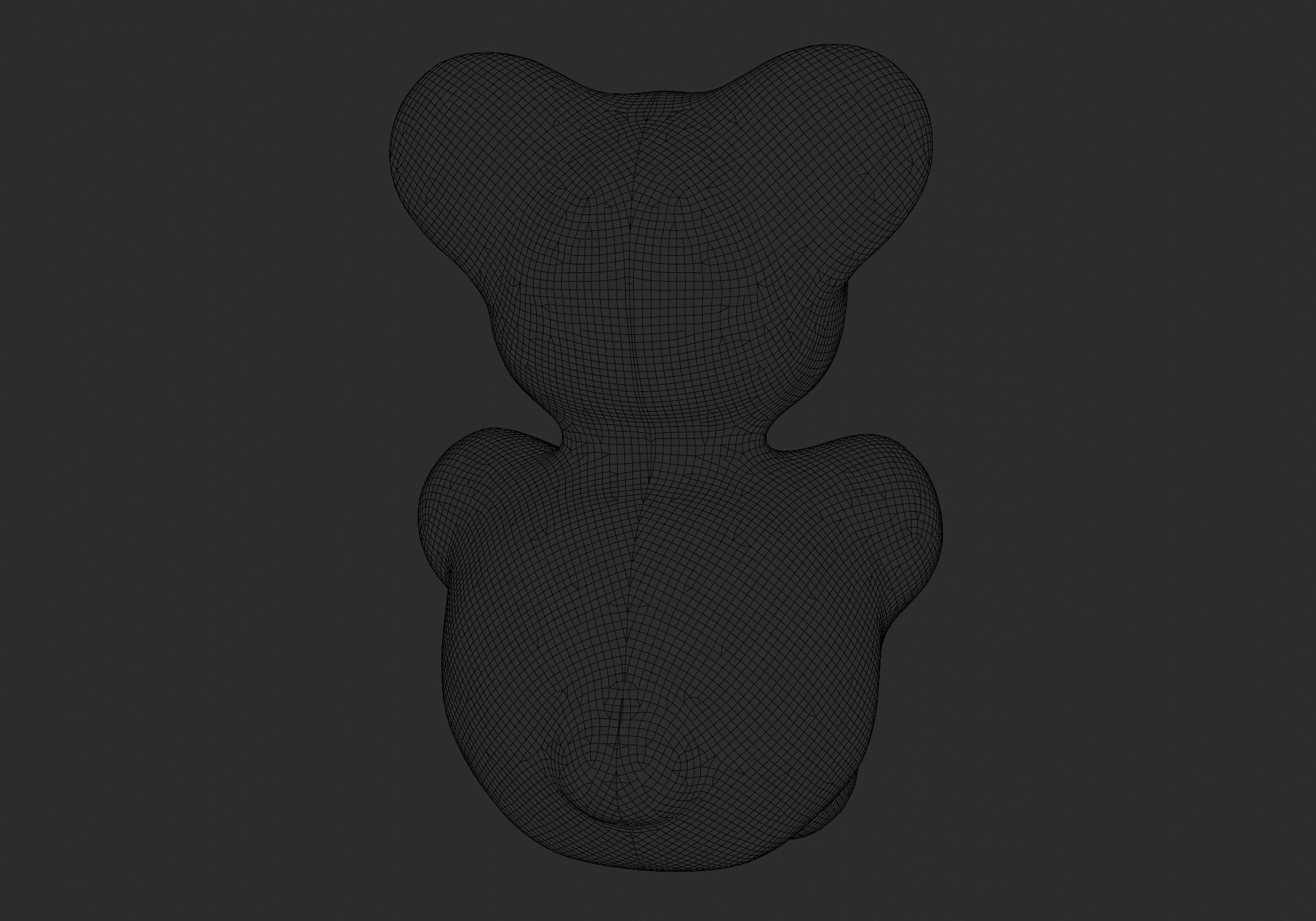 cute teddy bear 3D model_13