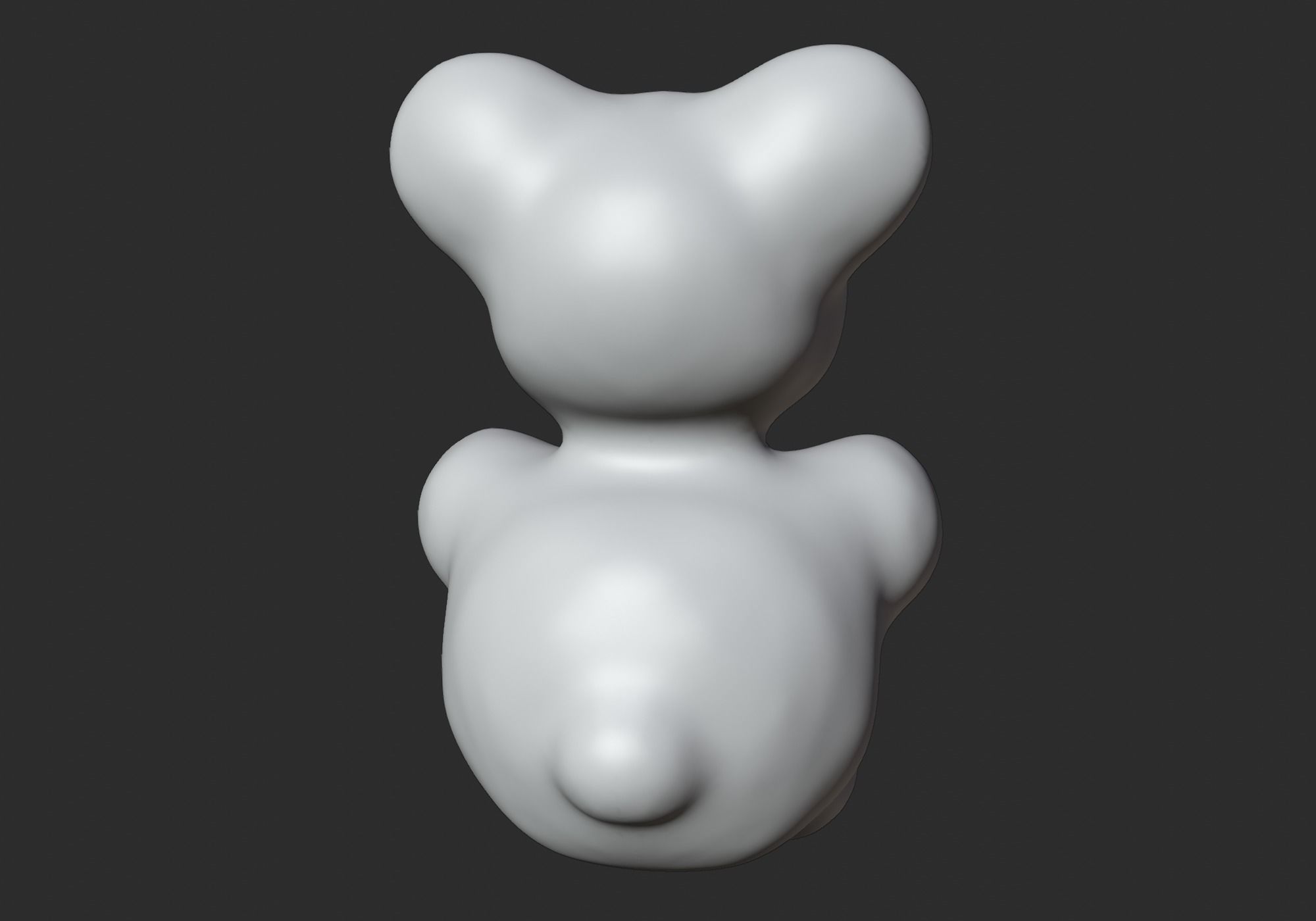 cute teddy bear 3D model_10