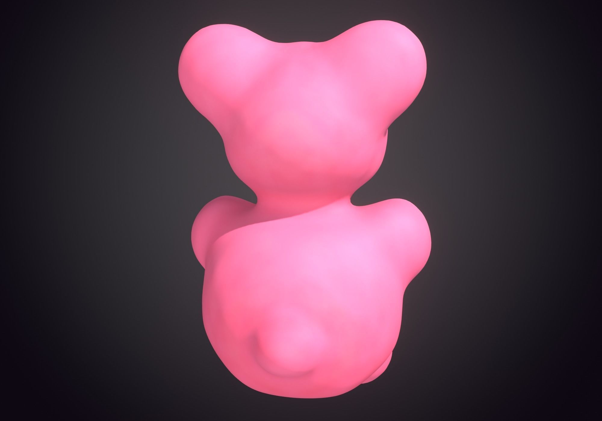 cute teddy bear 3D model_4