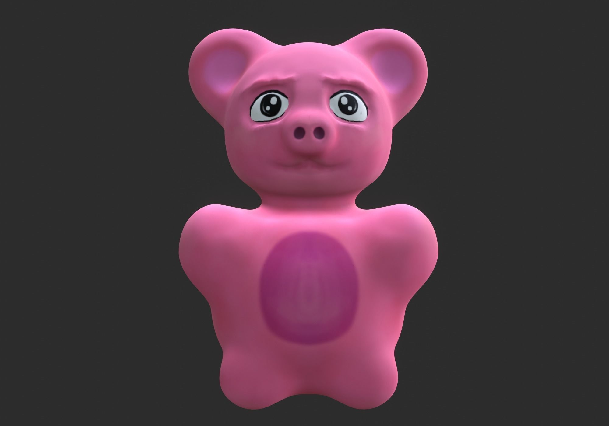 cute teddy bear 3D model_5