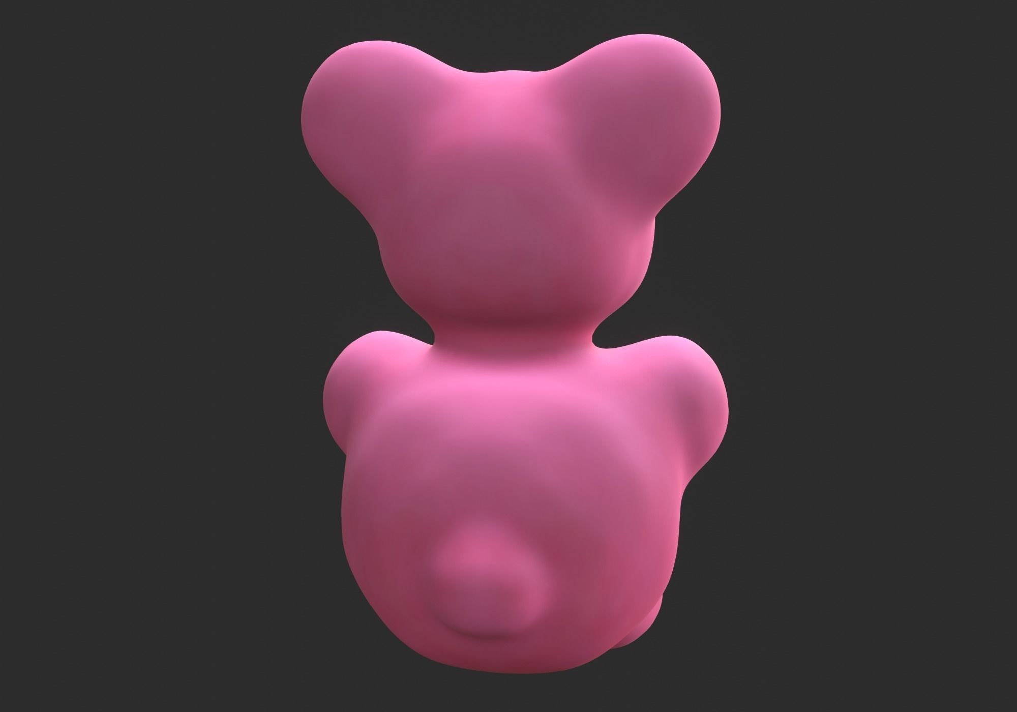 cute teddy bear 3D model_6