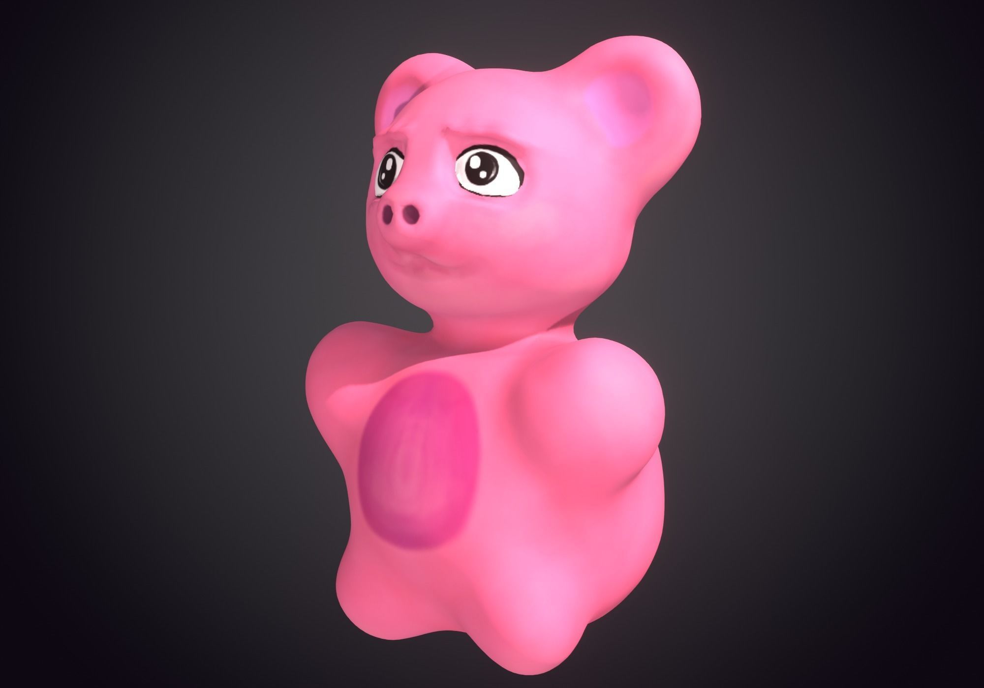 cute teddy bear 3D model_3